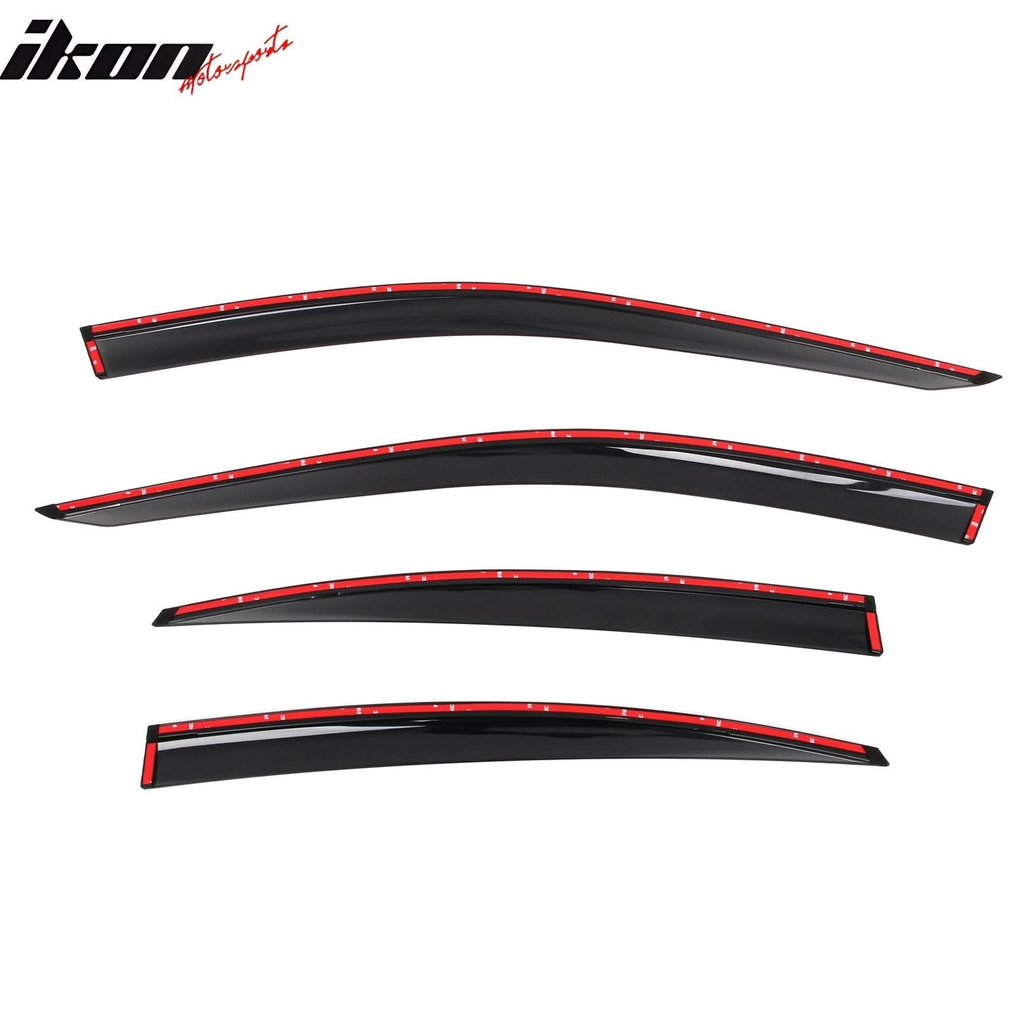 2025 Toyota Camry 4PC Window Visors Vent Rain Guard W/Chrome Trim PMMA