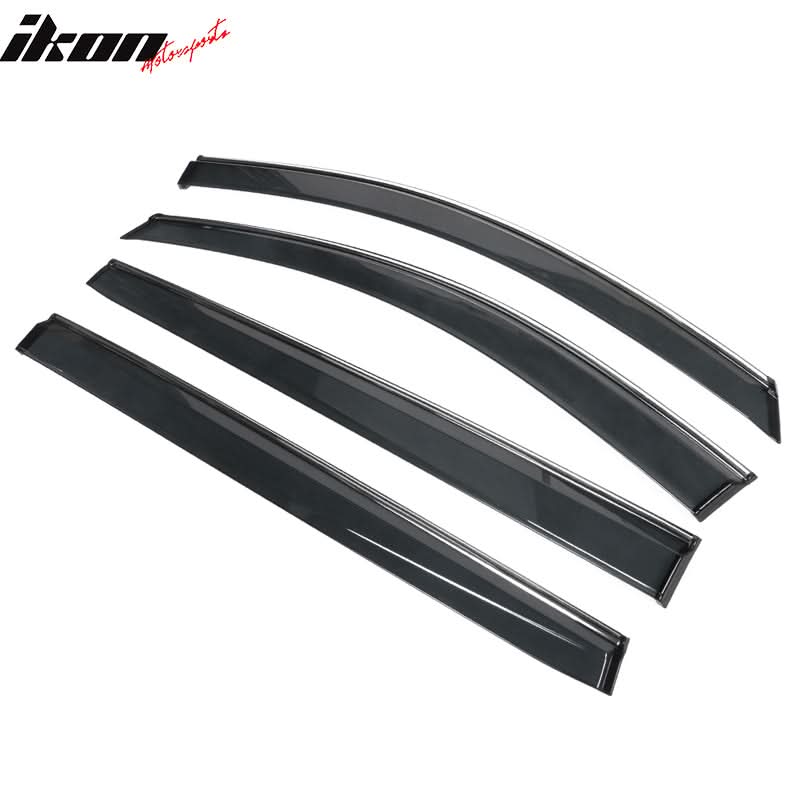 2021-2025 Toyota Sienna PC Injection Window Visor Chrome Trim 4PCS