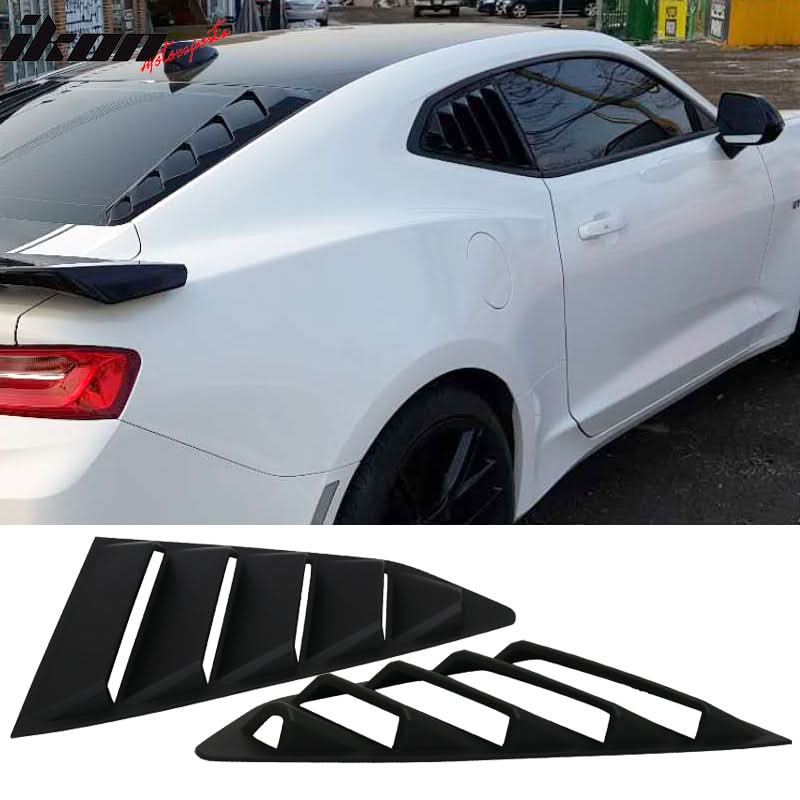 2016-2024 Chevy Camaro Unpainted Rear Window Louver Side Vent ABS
