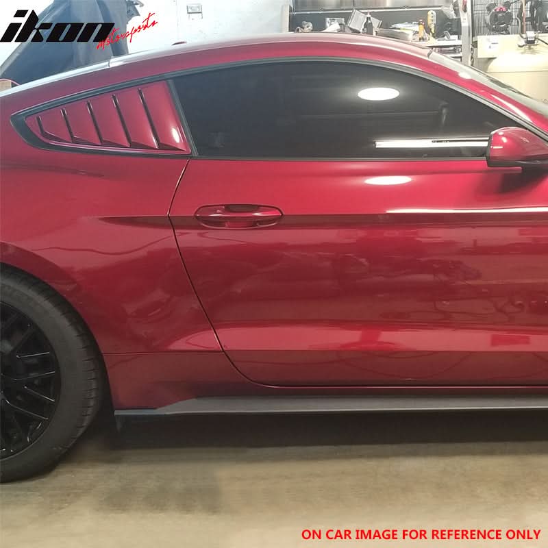 2015-2023 Ford Mustang Side Window Louvers Sun Shade Cover Windshield