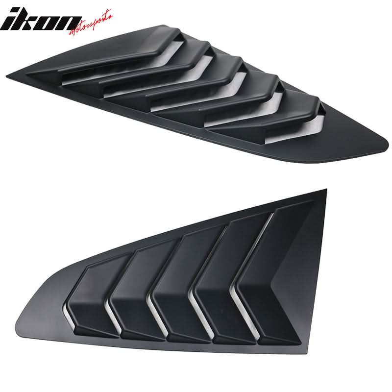 2015-2023 Ford Mustang Coupe Unpainted Rear Side Window Louver ABS