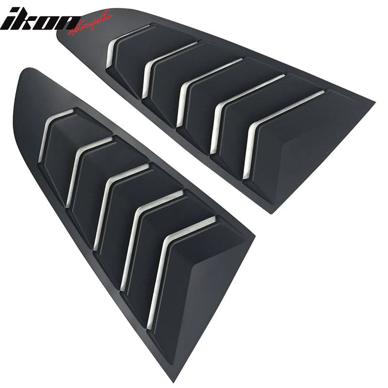 2015-2023 Ford Mustang Coupe Unpainted Rear Side Window Louver ABS