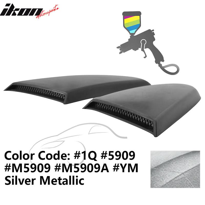 2015-2023 Mustang R Style Side Quarter Window Louver PU Painted