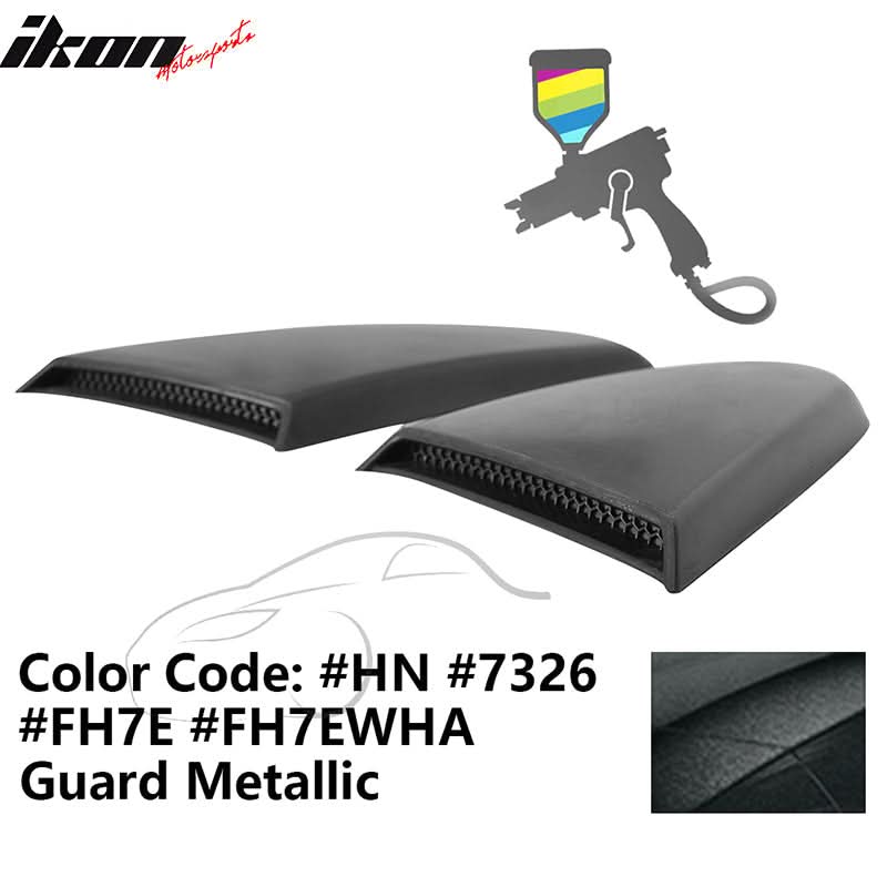 2015-2023 Mustang R Style Side Quarter Window Louver PU Painted