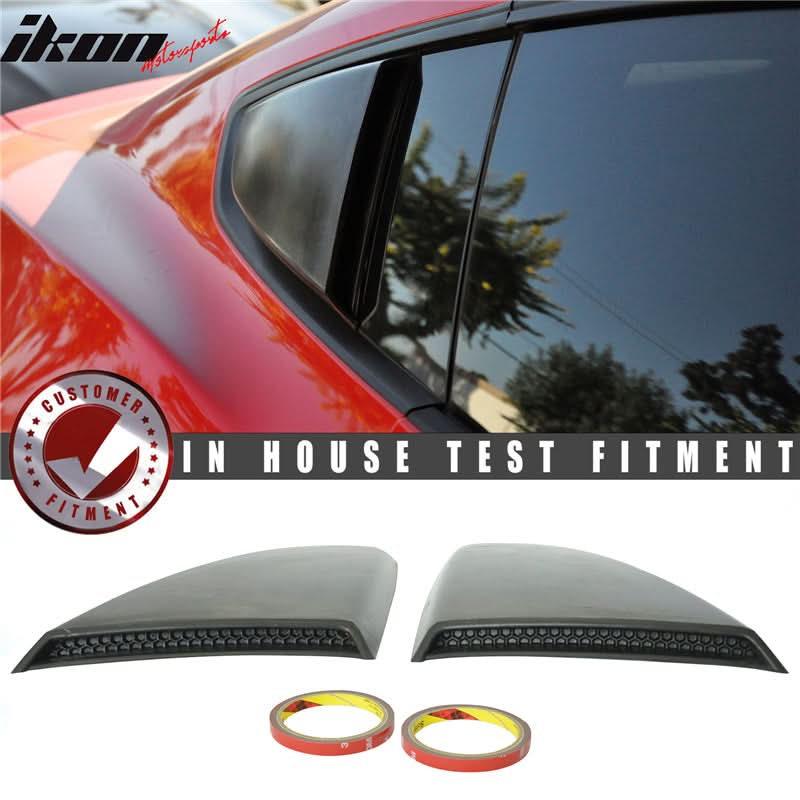 2015-2023 Mustang R Style Side Quarter Window Louver PU Painted