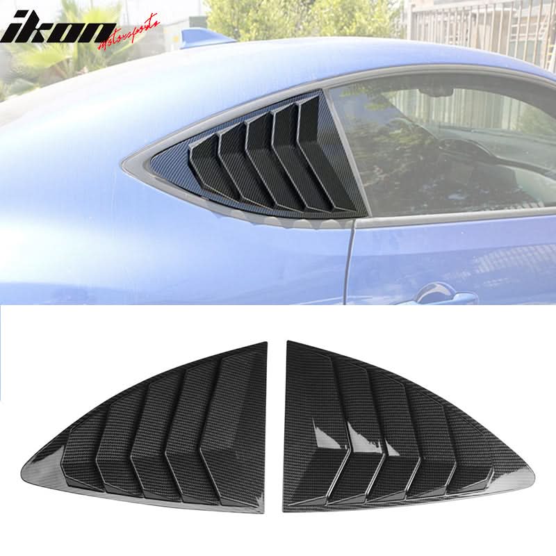 2013-2020 Subaru BRZ IKON Style Rear Window Louver Guard ABS