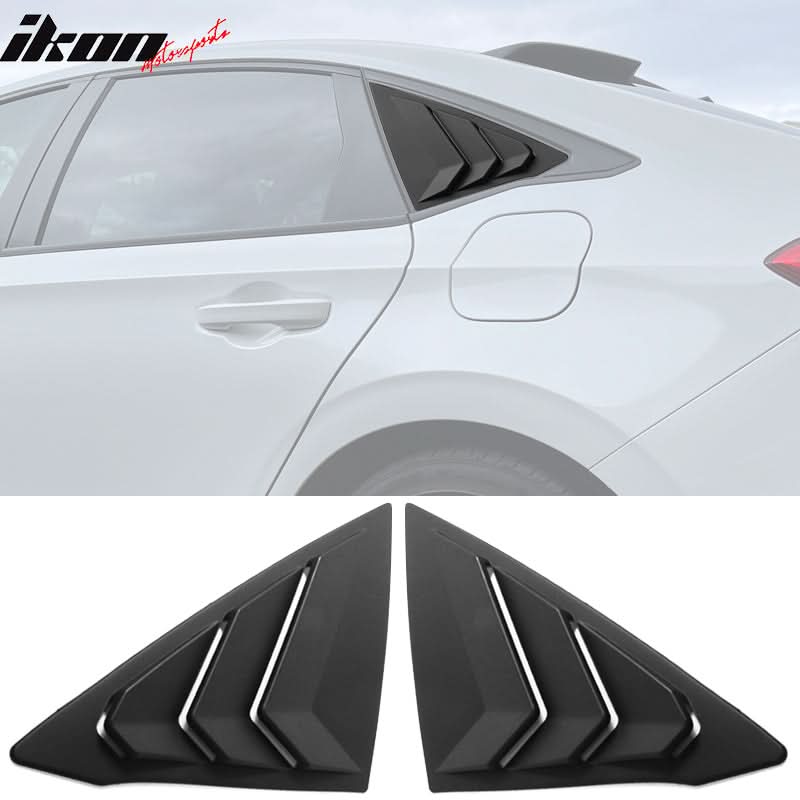 2022-2023 Honda Civic 11th Gen 4DR Sedan Side Window Louver Vent ABS
