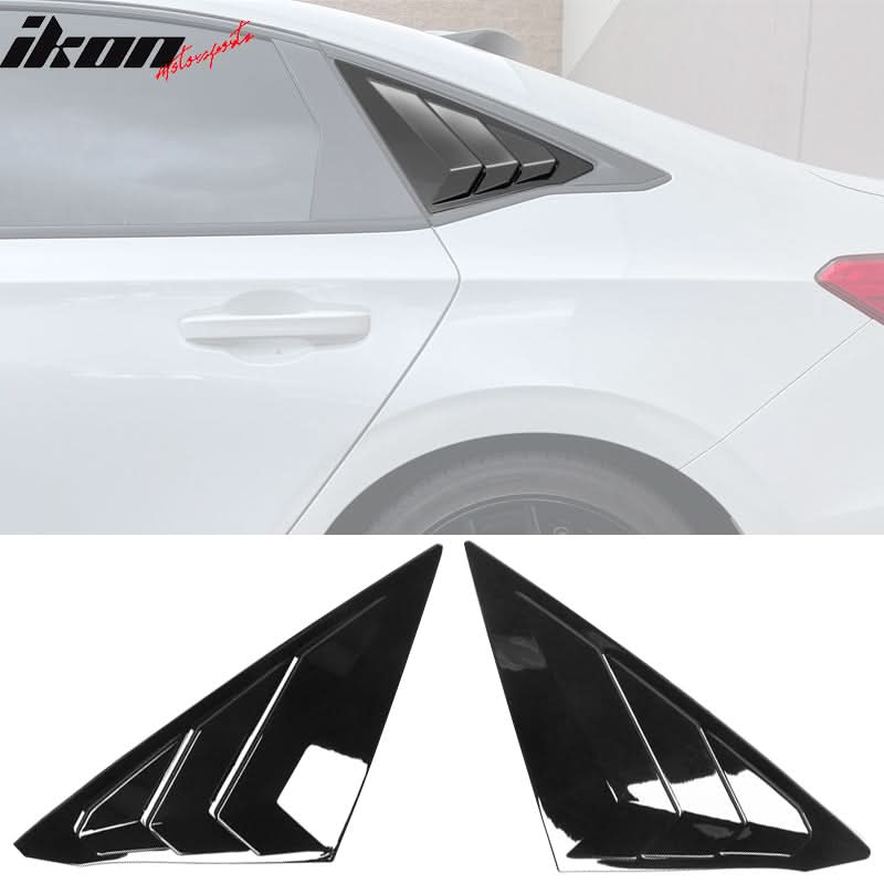 2022-2023 Honda Civic 11th Gen 4DR Sedan Side Window Louver Vent ABS