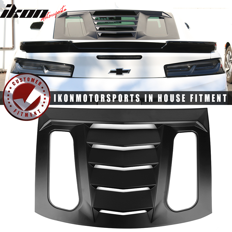 2016-2024 Chevy Camaro Unpainted Rear Window Louver Side Vent ABS