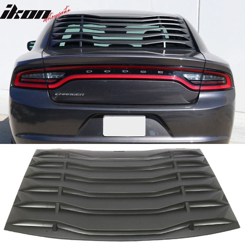2011-2023 Dodge Charger Unpainted Rear Window Louver Side Vent ABS PP