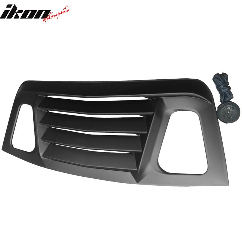 2008-2023 Dodge Challenger Unpainted Rear Side Window Louver Air Vent