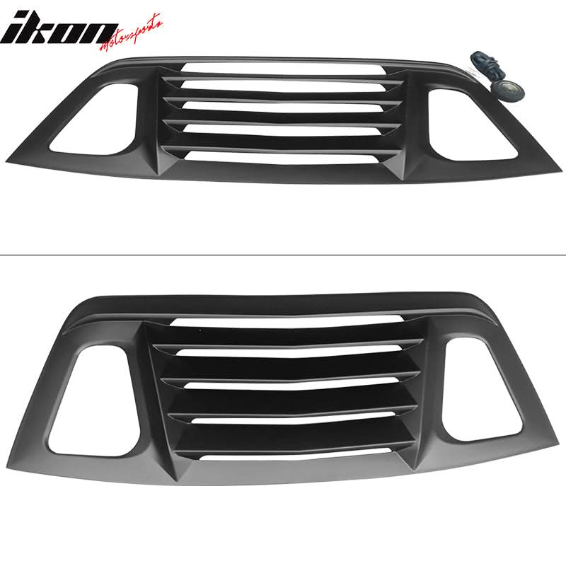 2008-2023 Dodge Challenger Unpainted Rear Side Window Louver Air Vent
