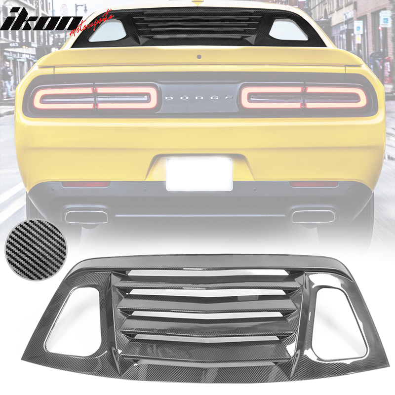 2008-2023 Dodge Challenger XE V2 Rear Side Window Louver Scoops PP