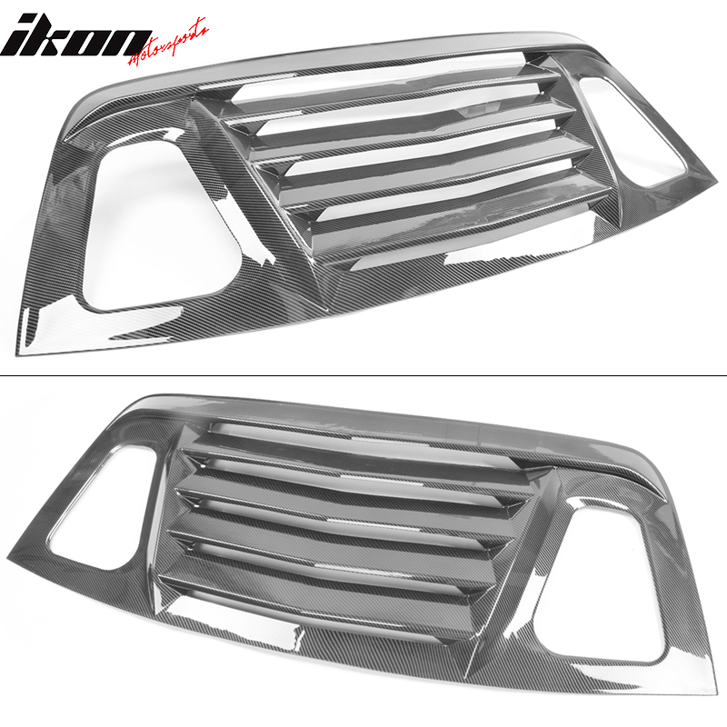 2008-2023 Dodge Challenger XE V2 CFL Rear Side Window Louver Scoops