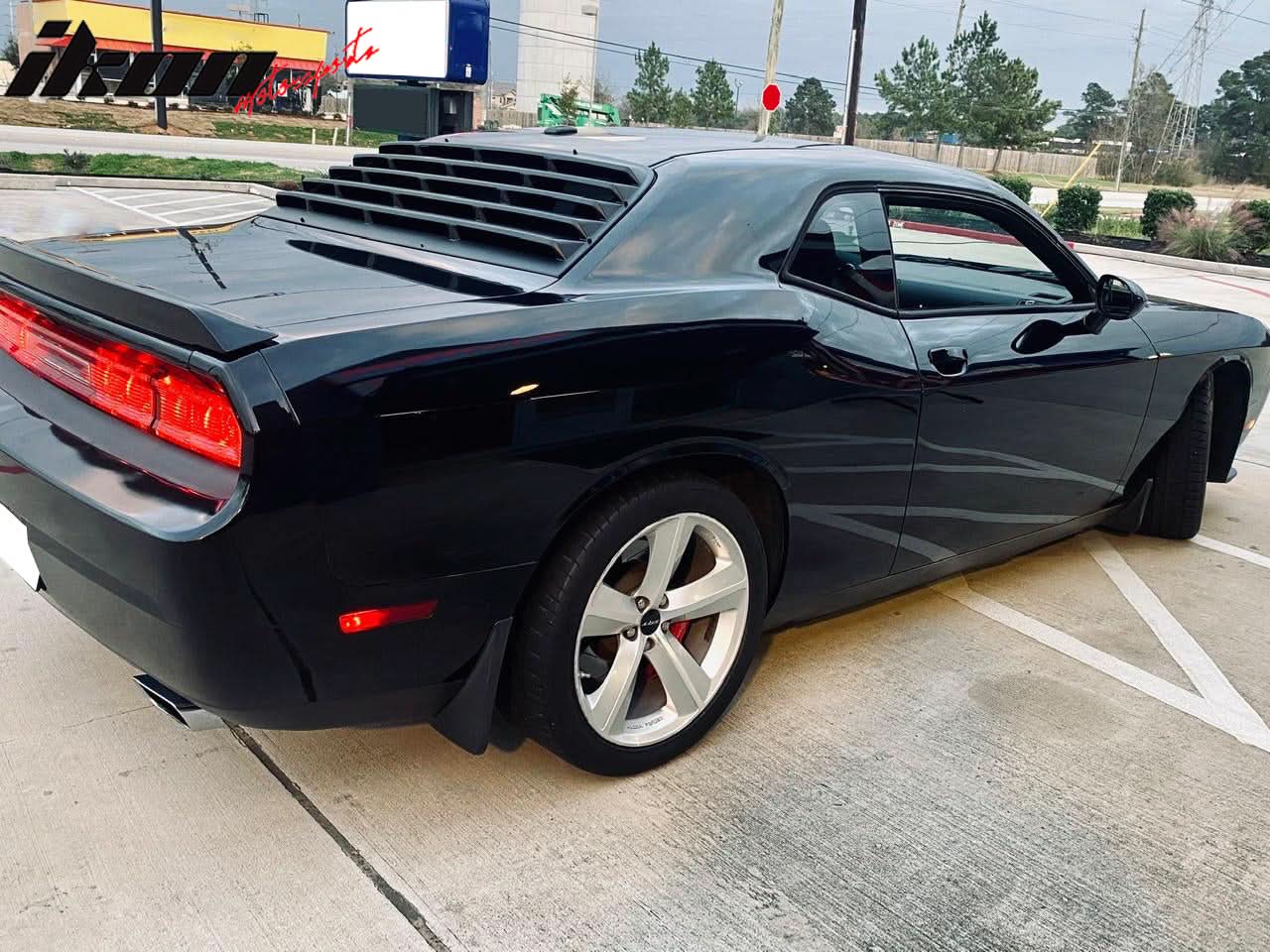 2008-2023 Dodge Challenger Rear Window Scoop Louver Vent