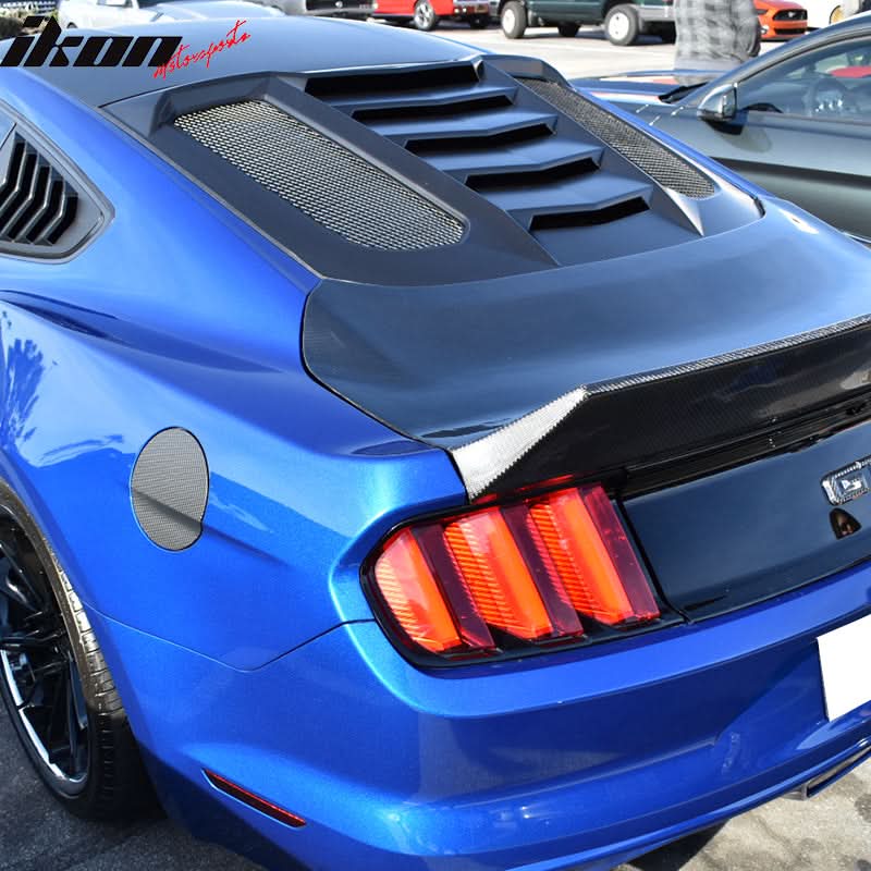 2015-2024 Ford Mustang IKON V2 Style Rear Window Louver  ABS