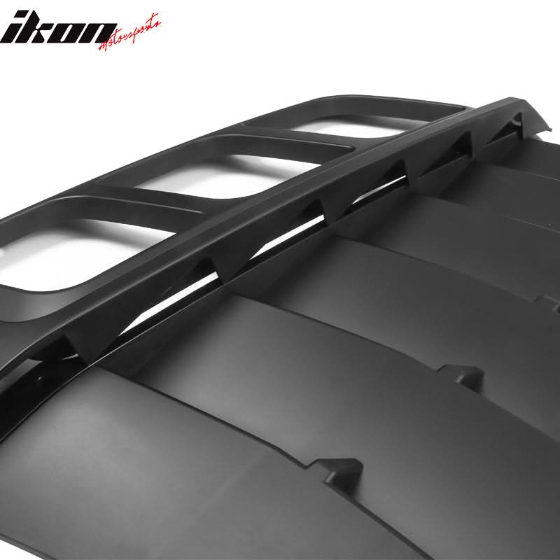 2011-2023 Dodge Charger IKON ABS Rear Window Louver 3PCS