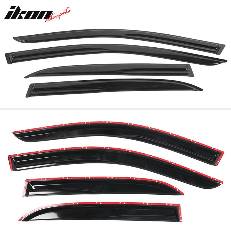 2003-2007 Honda Accord 4Door Acrylic 4PC Tape On Window Visors Guard