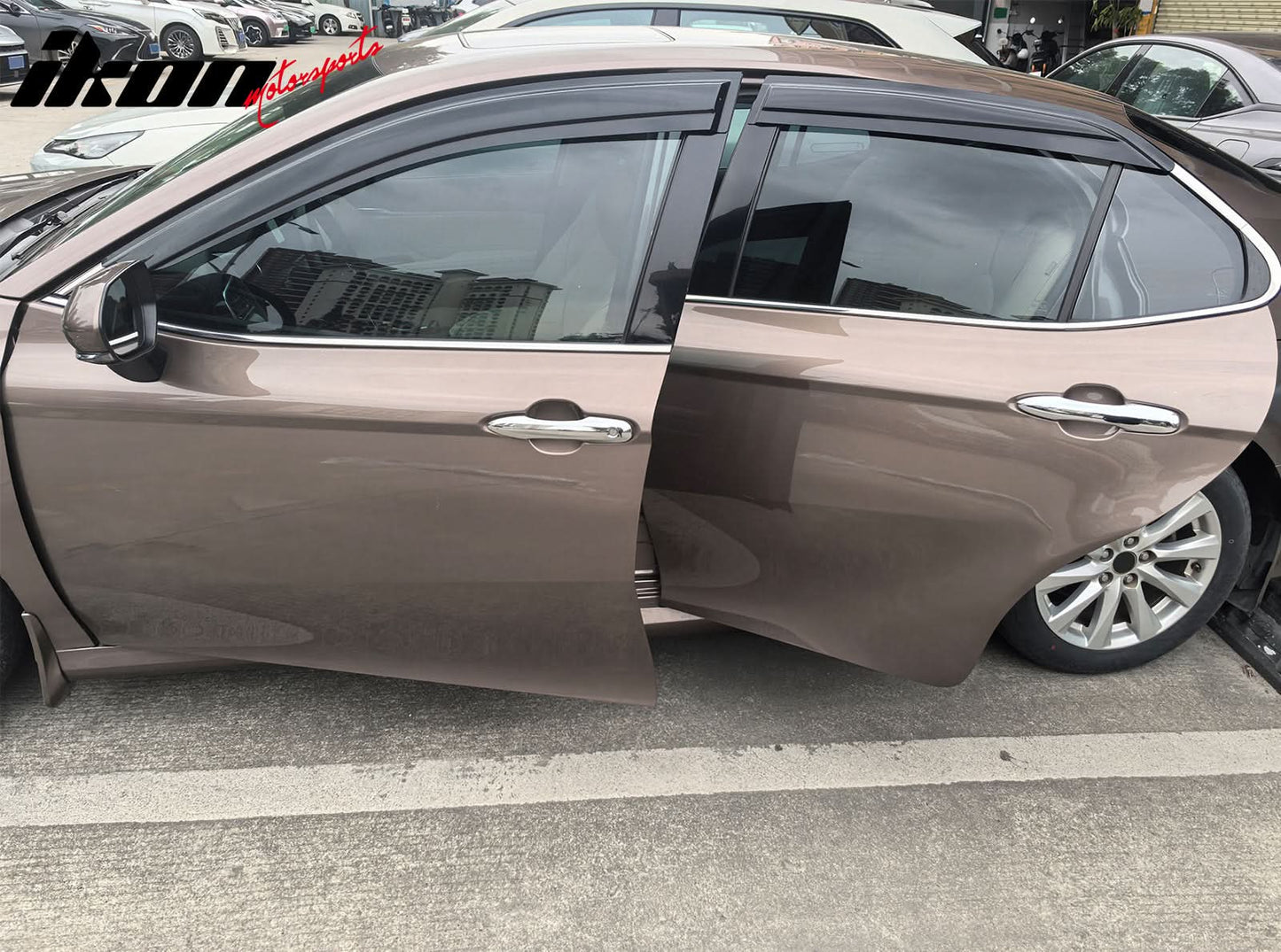 2018-2024 Toyota Camry Mugen Large Style Tape on Window Visors Guards