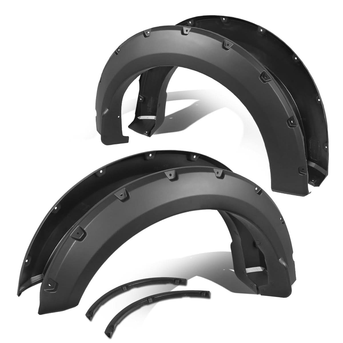 15-18 Ford F-150 Pocket-Riveted Style Wheel Flares - Textured Black