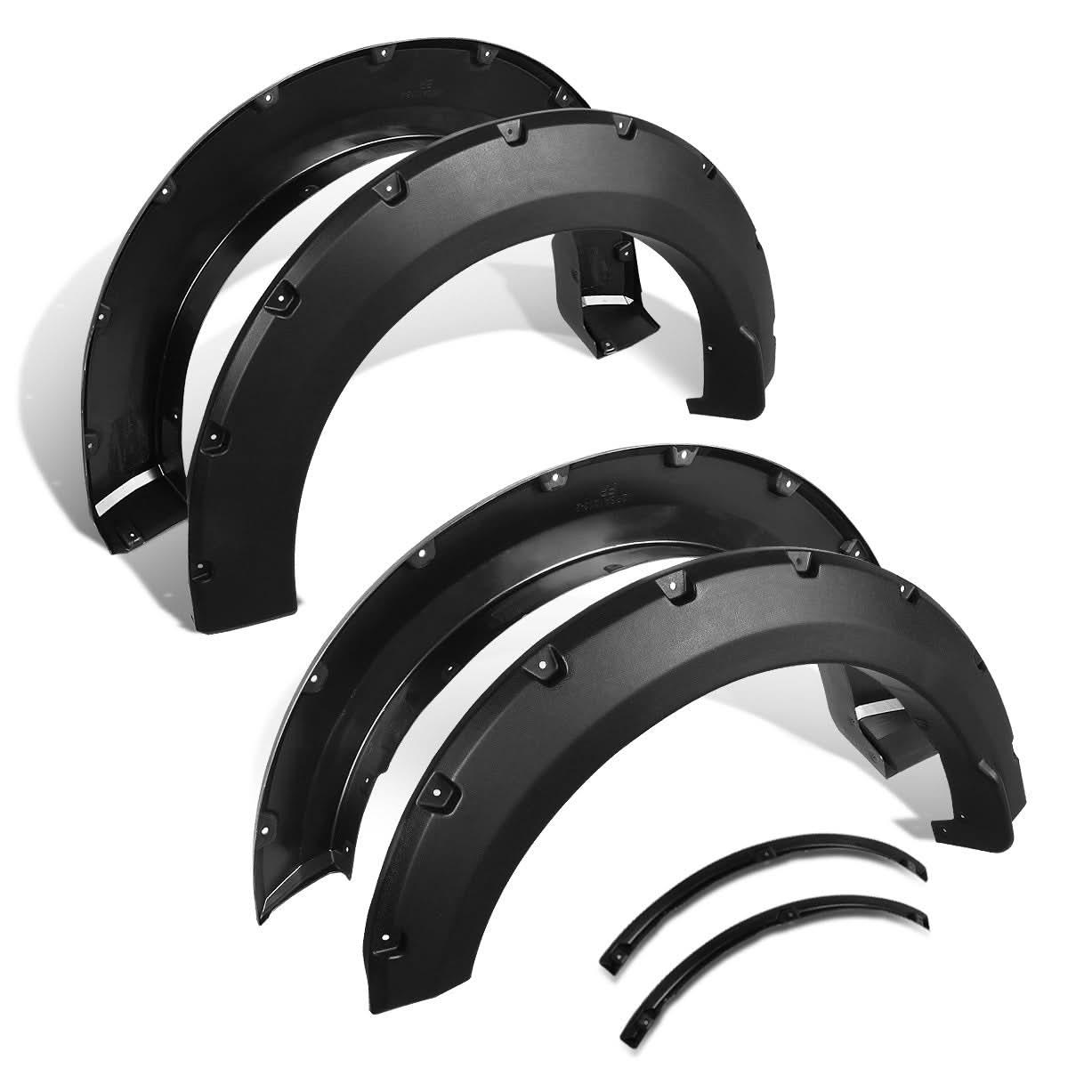 15-17 Ford F-150 Pocket Style Wheel Flares - Matte Black