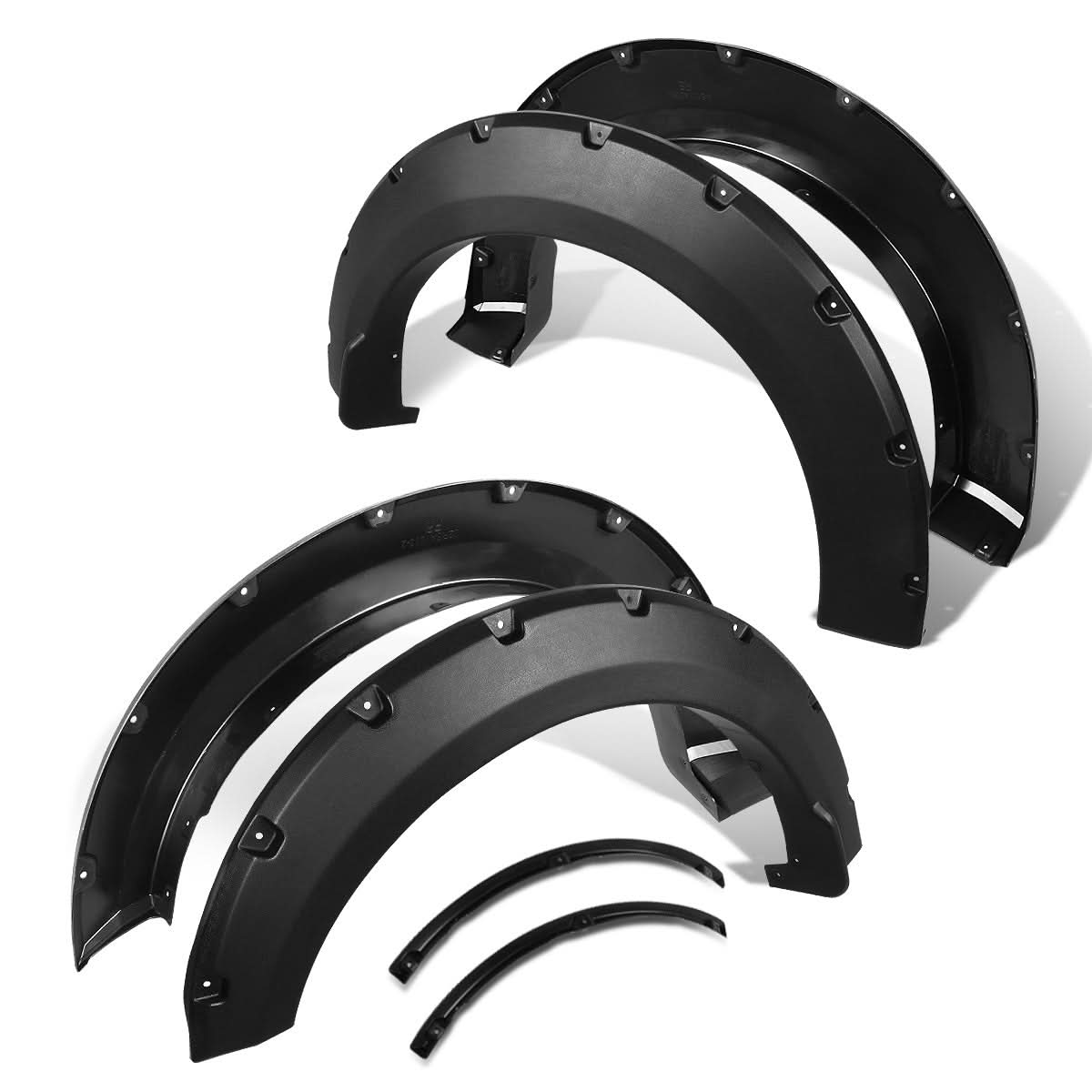 15-17 Ford F-150 Pocket Style Wheel Flares - Matte Black