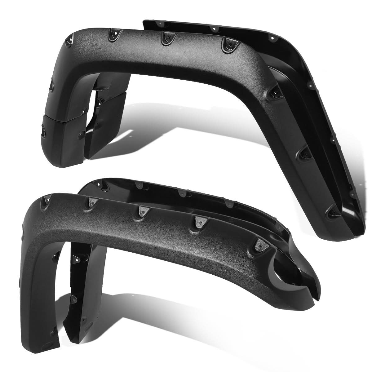 07-14 FJ Cruiser Pocket-Riveted Style Wheel Flares - Glossy Black