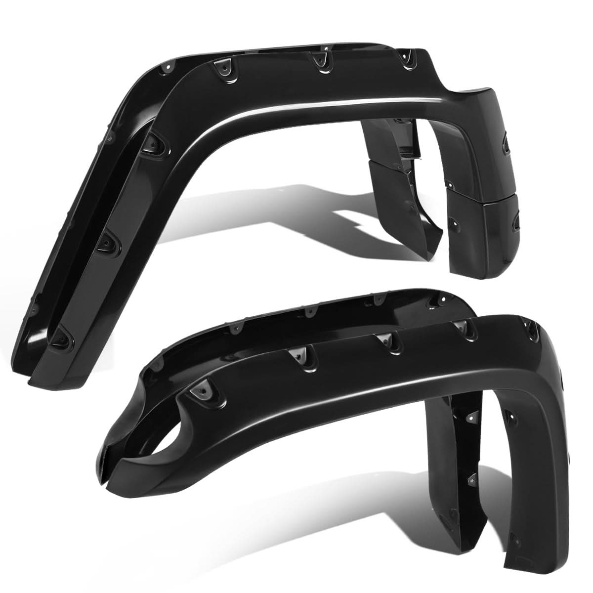 07-14 FJ Cruiser Pocket-Riveted Style Wheel Flares - Textured Matte Black