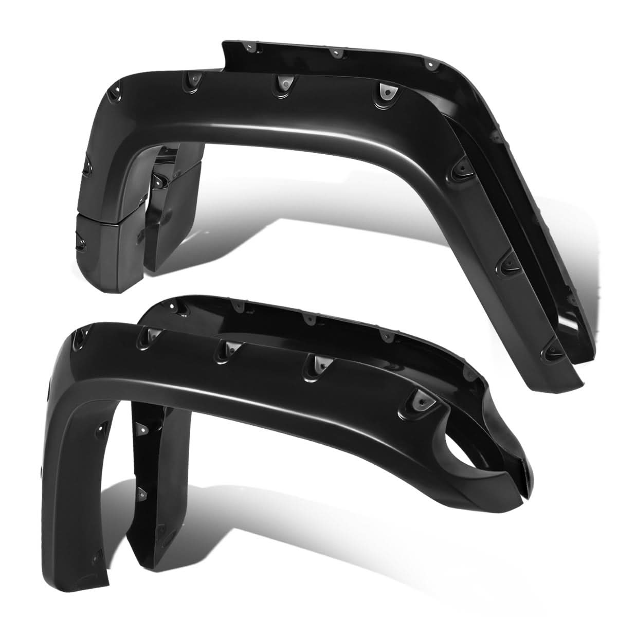 07-14 FJ Cruiser Pocket-Riveted Style Wheel Flares - Textured Matte Black