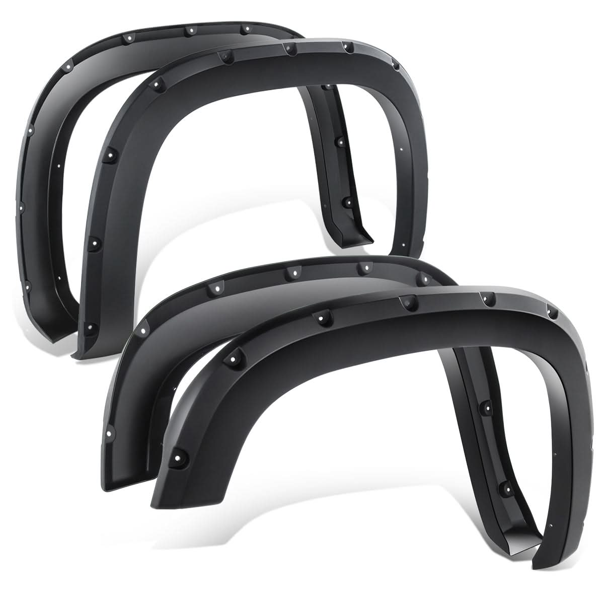 2007-2013 GMC Sierra 1500 Tidal Style Fender Flares 4PC Pocket Rivet