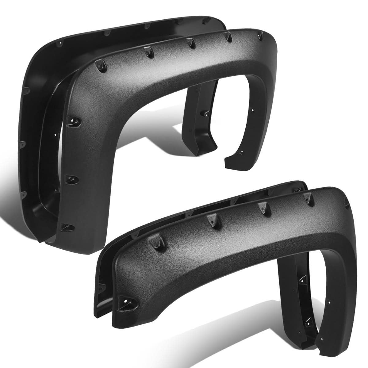07-14 Chevrolet Silverado Pocket-Riveted Style Wheel Flares - Textured