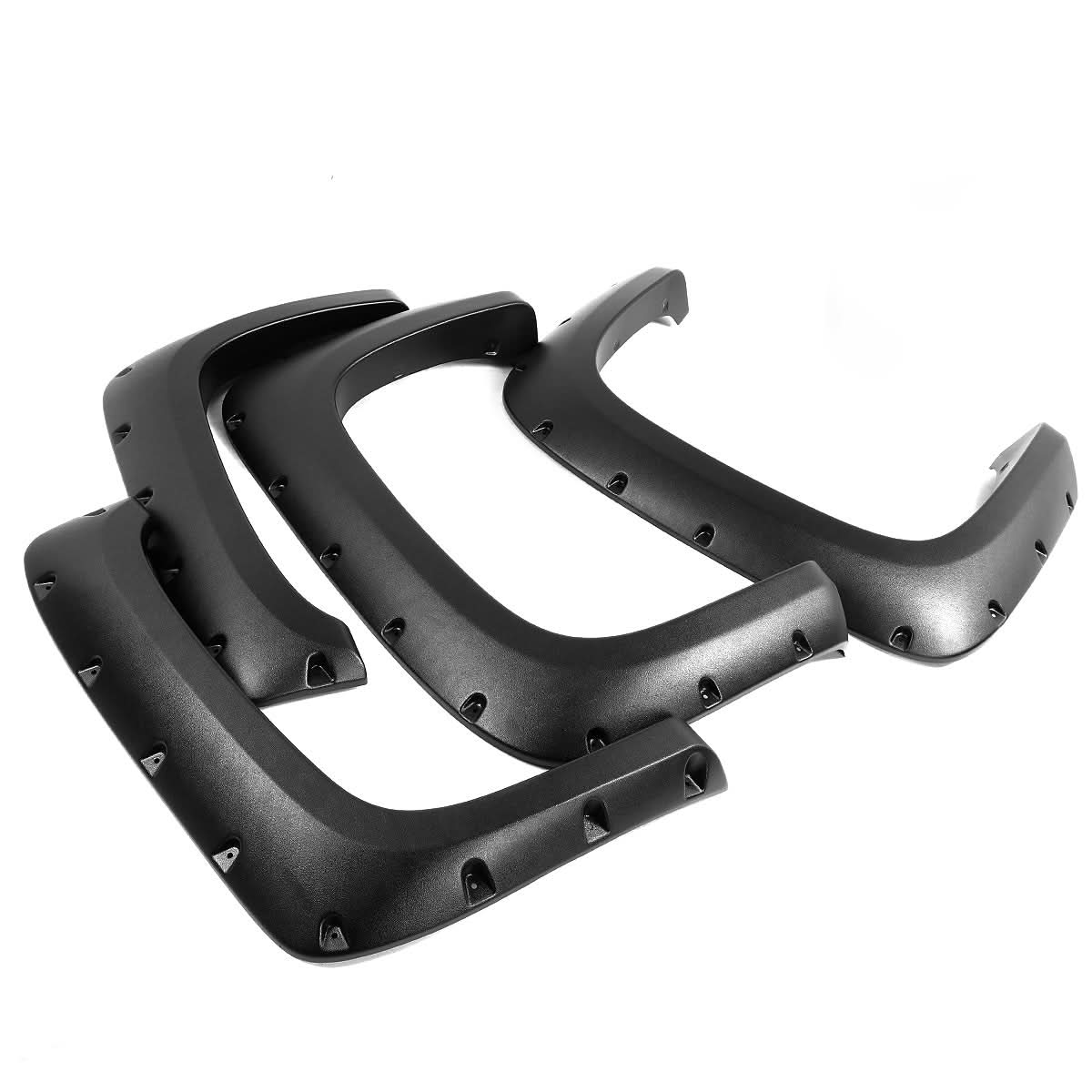 07-14 Chevrolet Silverado Pocket-Riveted Style Wheel Flares - Textured