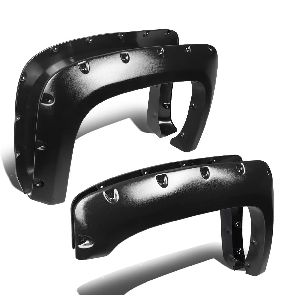 07-13 Chevy Silverado Pocket-Riveted Style Wheel Flares - Textured