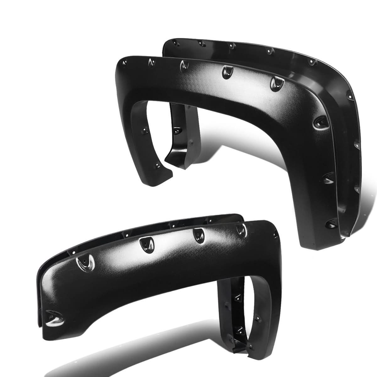 07-13 Chevy Silverado Pocket-Riveted Style Wheel Flares - Textured