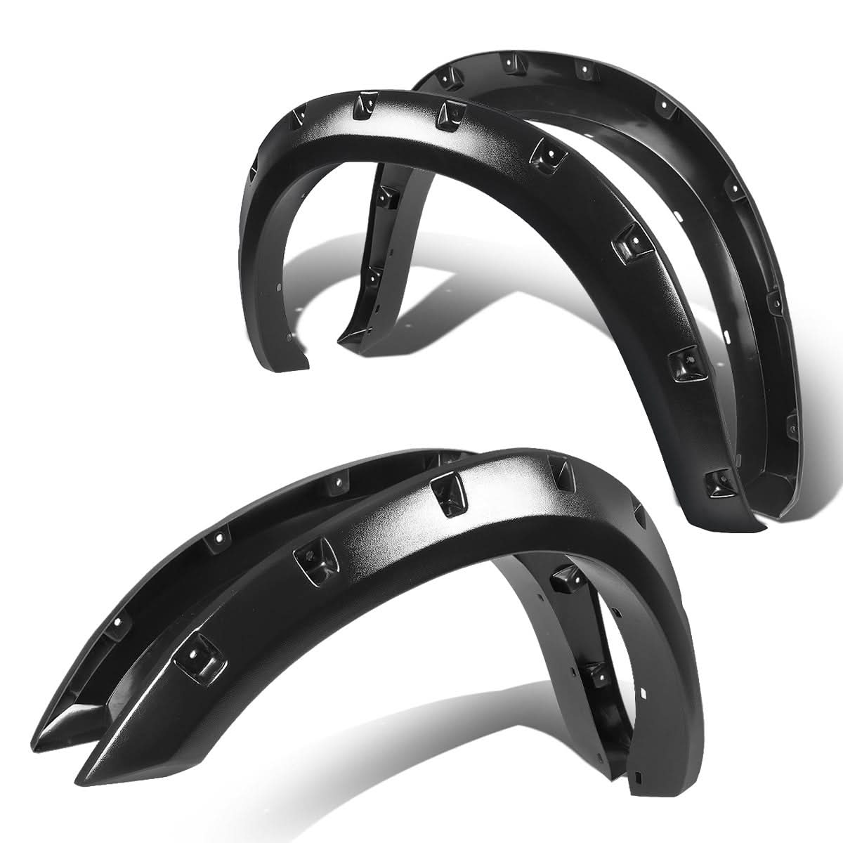 09-17 Dodge Ram 1500 Pocket-Riveted Style Wheel Flares - Textured