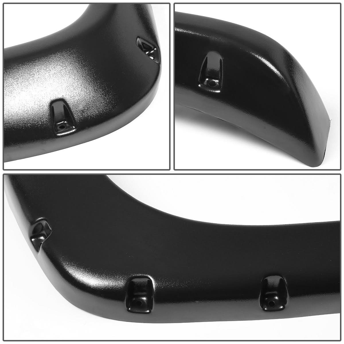94-02 Dodge Ram Pocket-Riveted Style Wheel Flares Textured Matte Black