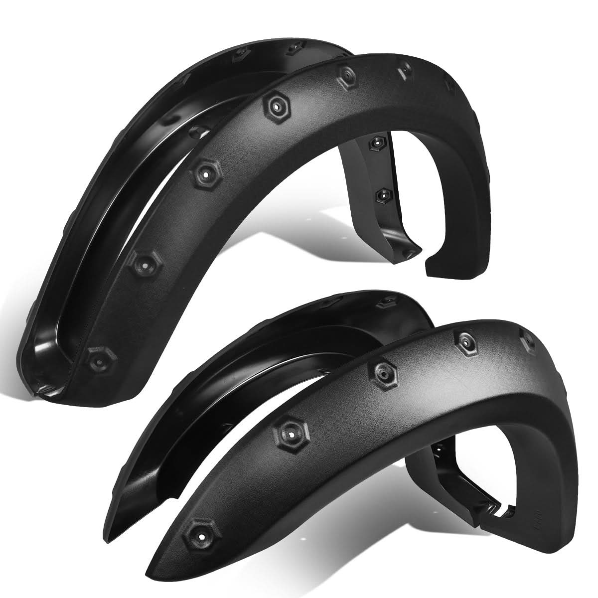 99-04 Ford F-150/F-250 Pocket-Riveted Style Wheel Flares - Textured