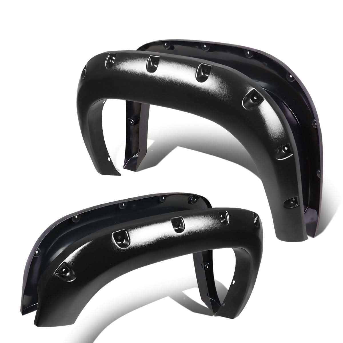07-13 GMC Sierra 1500 Pocket-Riveted Style Wheel Flares Textured