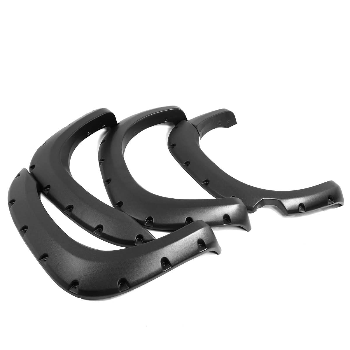 04-14 Nissan Titan Pocket-Riveted Style Wheel Flares - Textured Matte Black