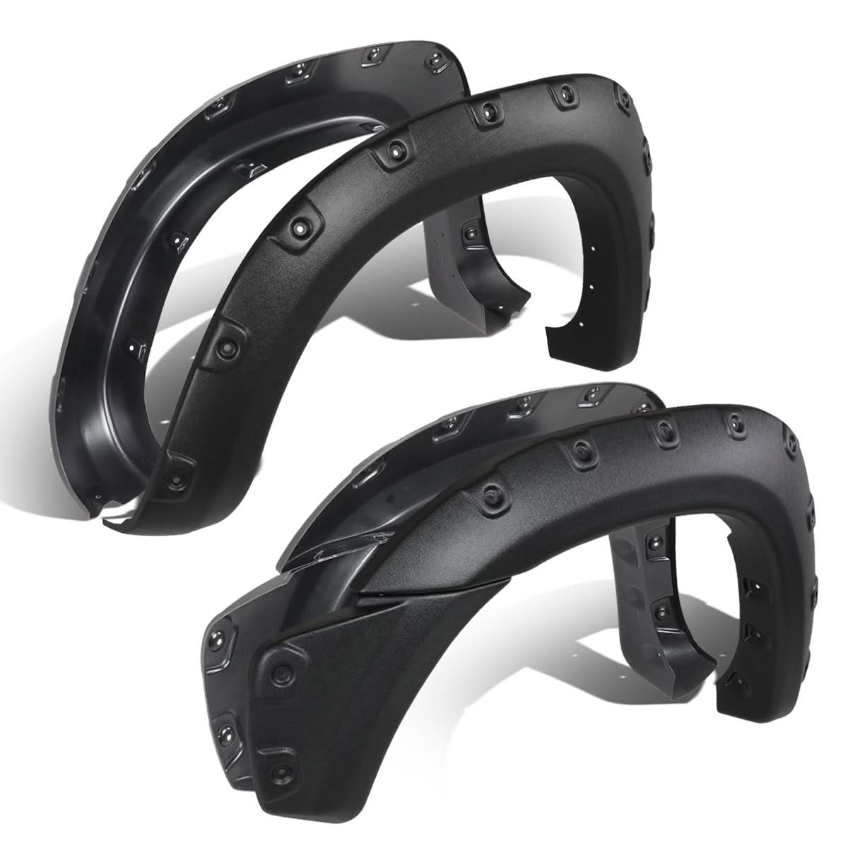 2012-2015 Toyota Tacoma Textured Wheel Flares - Matte Black
