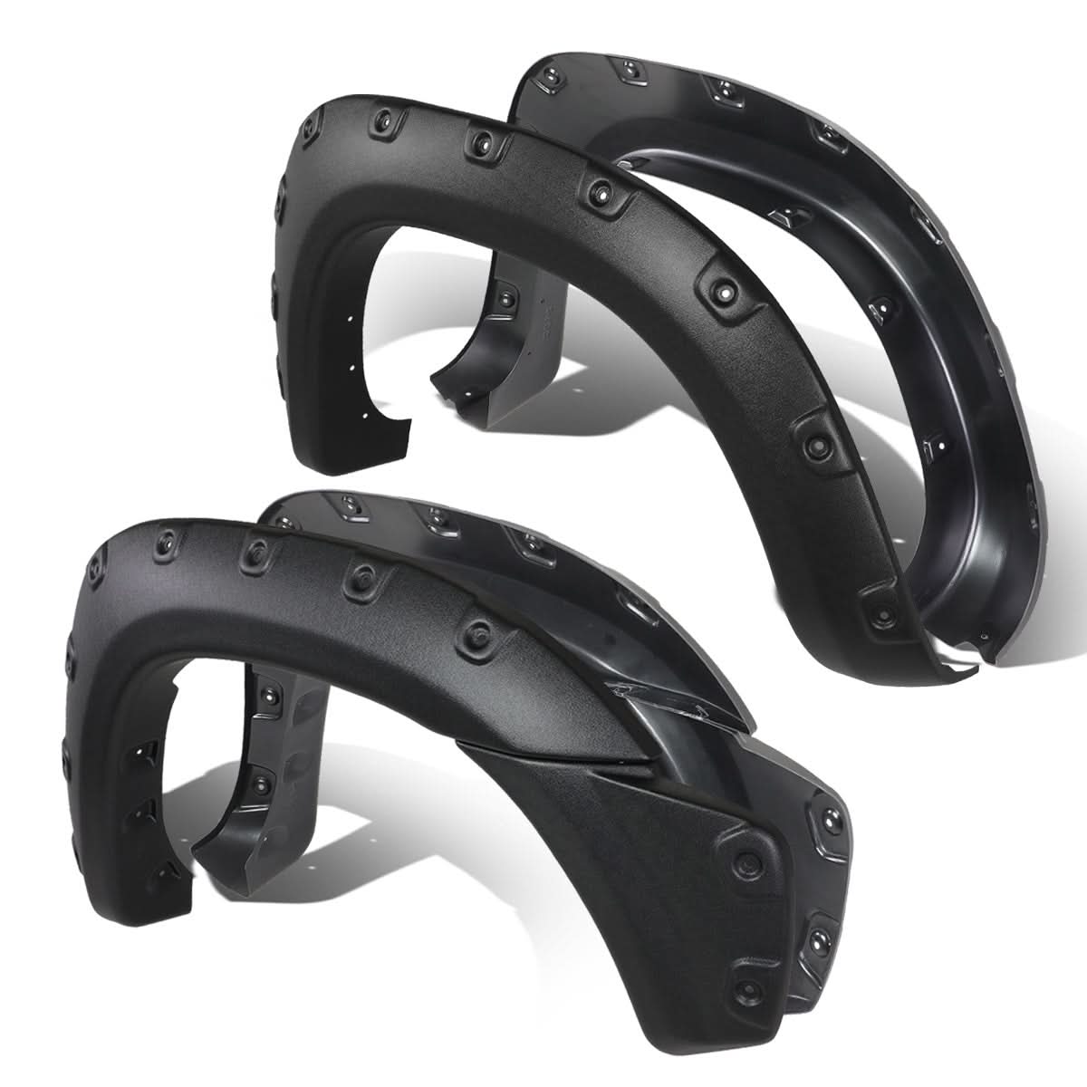 2012-2015 Toyota Tacoma Textured Wheel Flares - Matte Black
