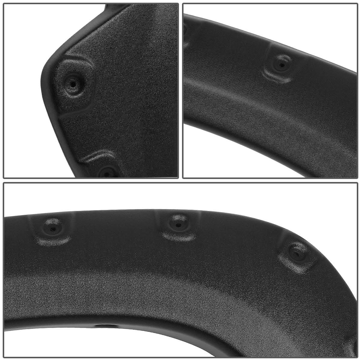 2012-2015 Toyota Tacoma Textured Wheel Flares - Matte Black