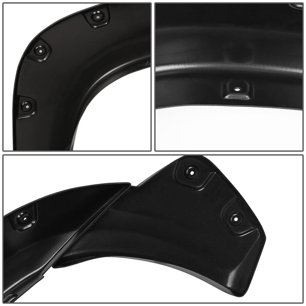 2012-2015 Toyota Tacoma Textured Wheel Flares - Matte Black