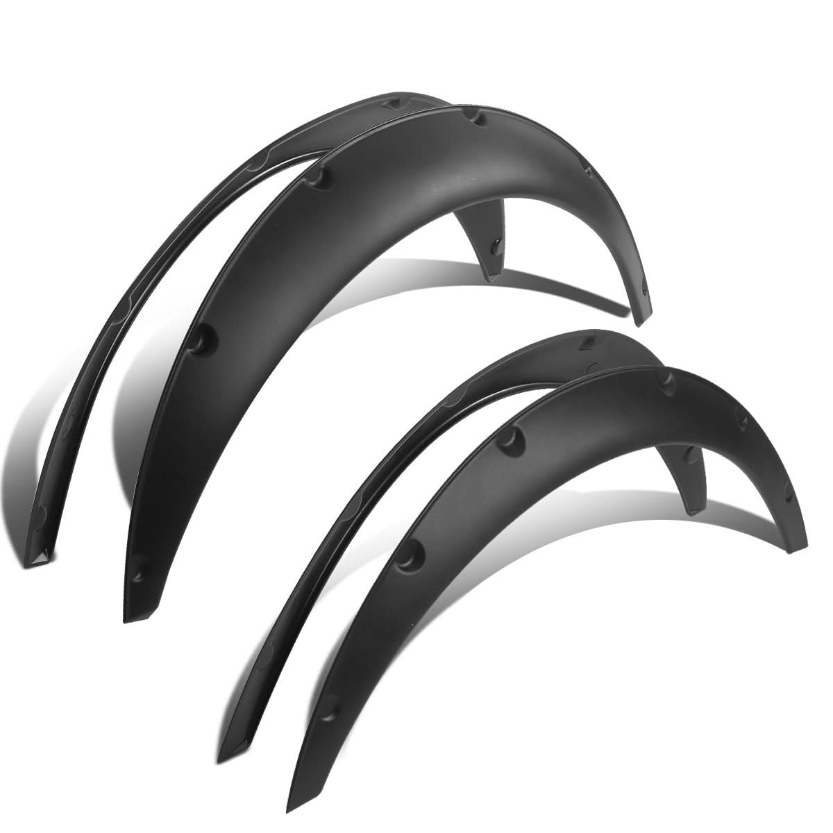 Universal Textured Matte Black Wheel Flares