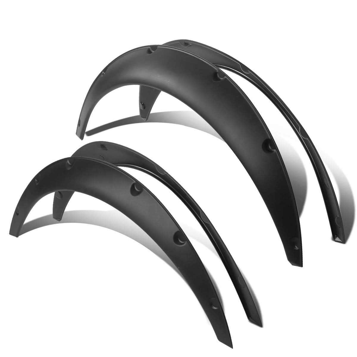 Universal Textured Matte Black Wheel Flares