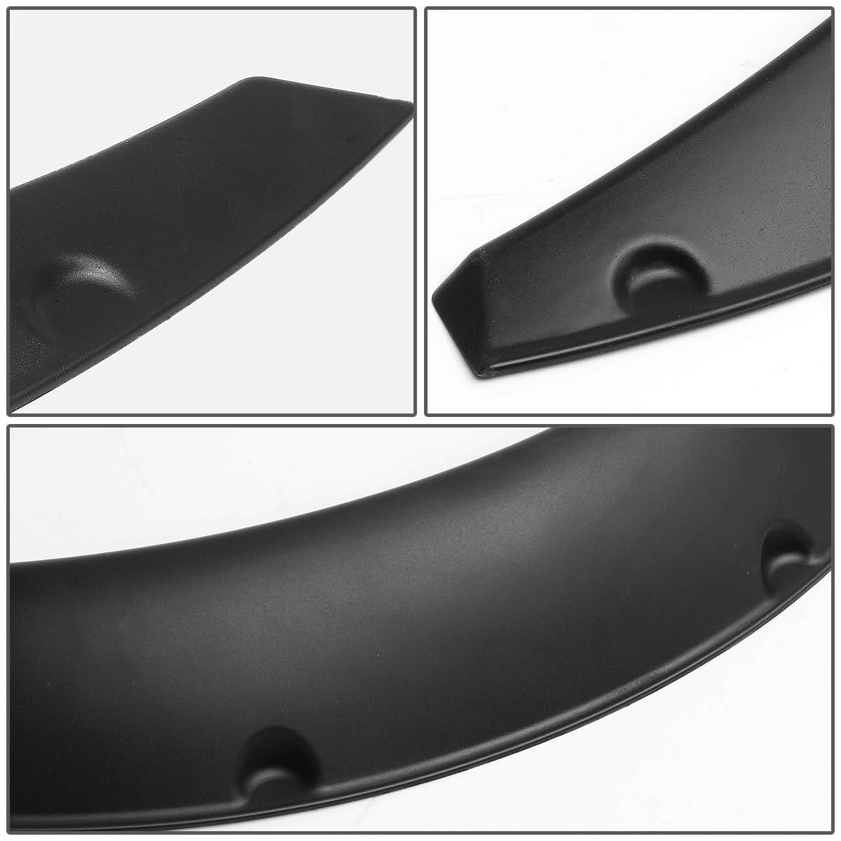 Universal Textured Matte Black Wheel Flares