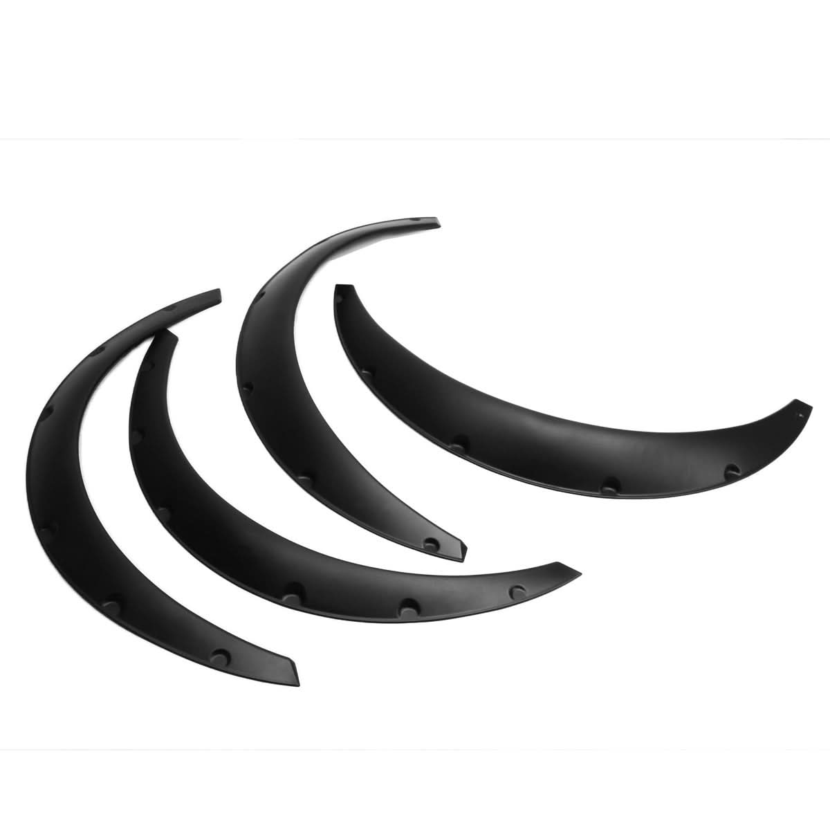 Universal Textured Matte Black Wheel Flares
