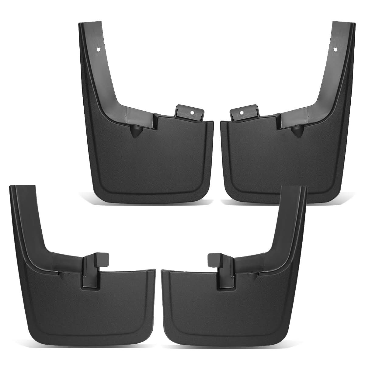 2015-2018 Ford F-150 OEM Style Mud Guard Flaps Set - Matte Black