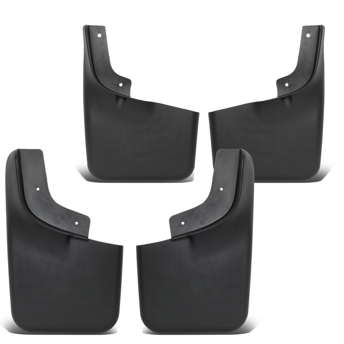 04-14 Ford F-150 Mud Guard Flaps 4pc Set Matte Black
