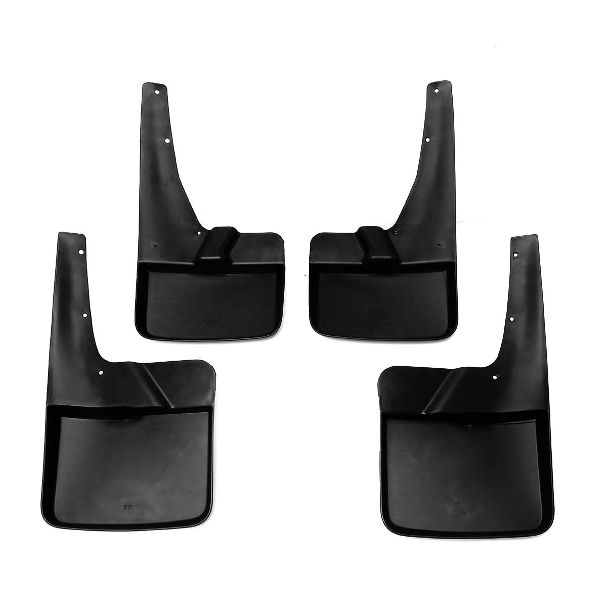 09-18 Dodge Ram 1500/2500/3500 Mud Guard Flaps 4pc Set - Matte Black